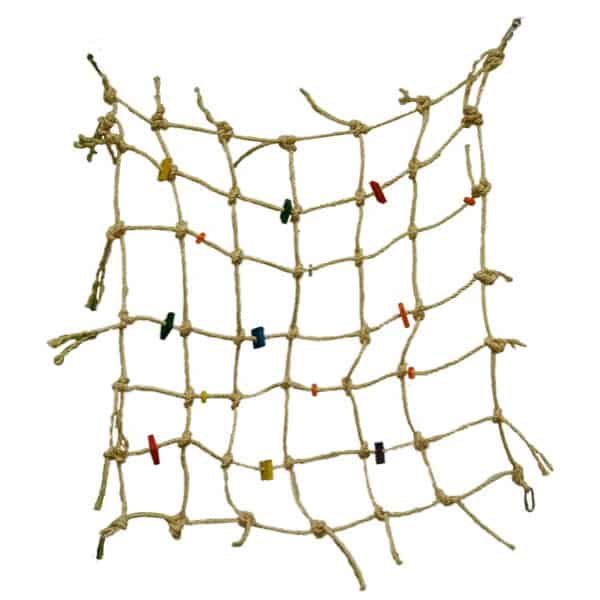 FUNMAX Jouet Oiseaux Filet Sisal Naturel 30x30"