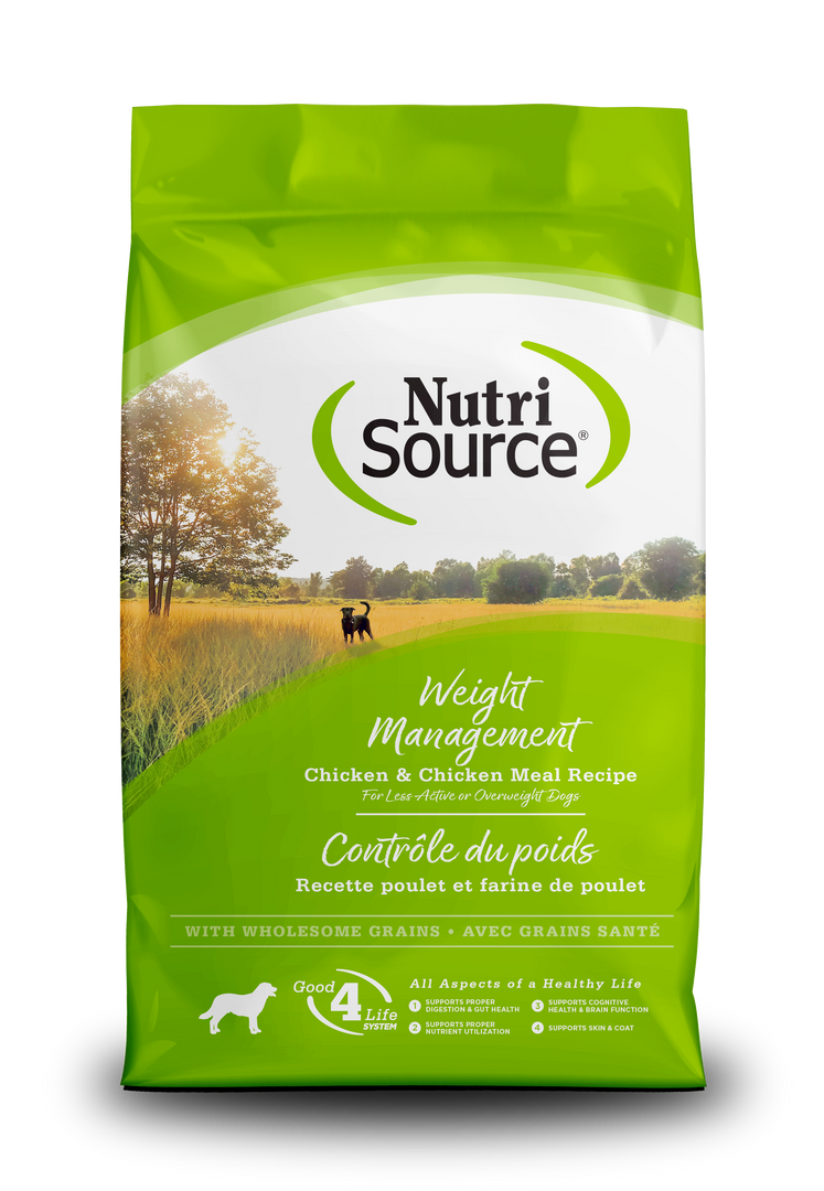 NutriSource - Chien Gestion du Poids Poulet - Nourriture Sèche pour Chiens