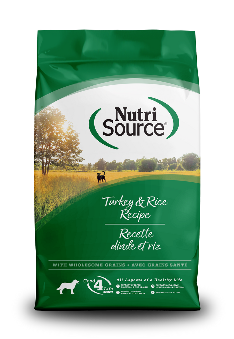 NutriSource - Chien Adulte Dinde et Riz - Nourriture Sèche pour Chiens