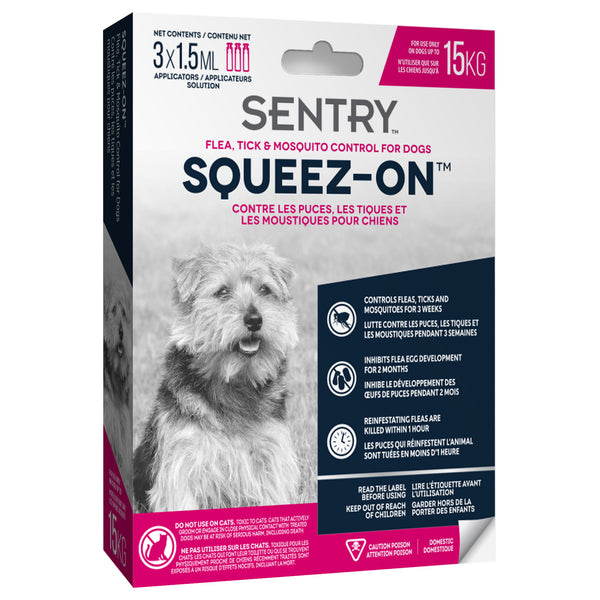 *PETRODEX SENTRY Squeez-On Chien <33lb