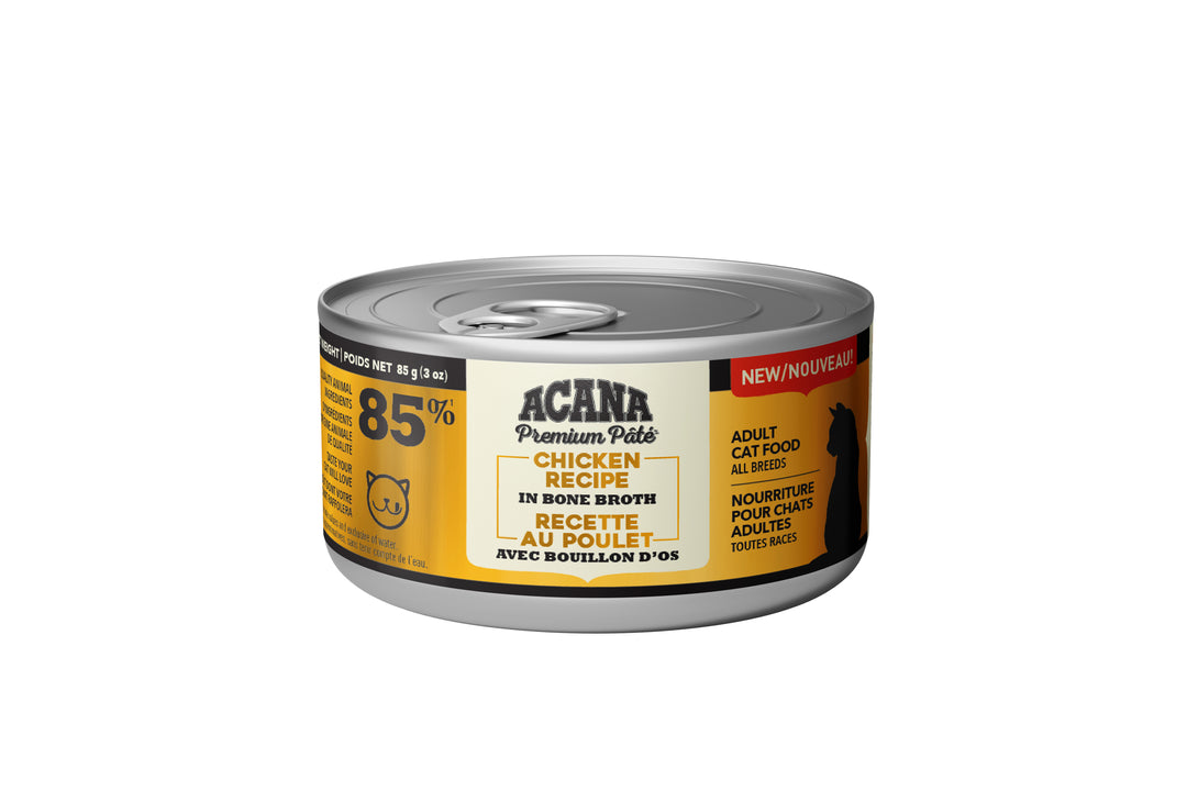 Acana Premium - Chat Pâté de Poulet avec Bouillon d'Os - Nourriture Humide pour Chats