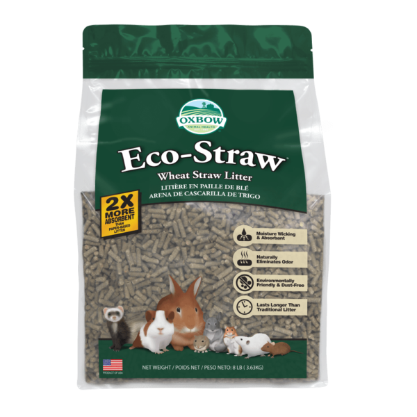 Oxbow Eco-Straw - Litière de Paille de Blé - Litière pour Rongeurs