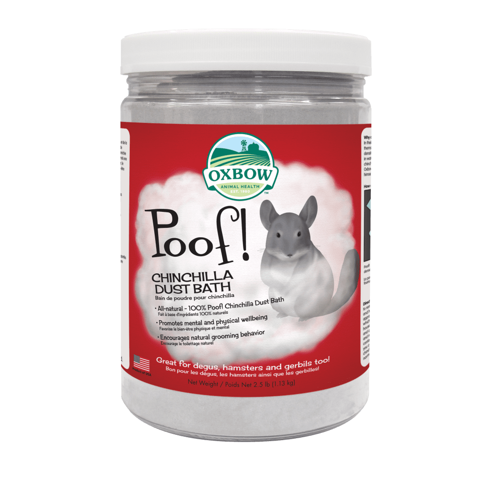 OXBOW POOF! Poudre de Bain pour Chinchilla 2.5lb
