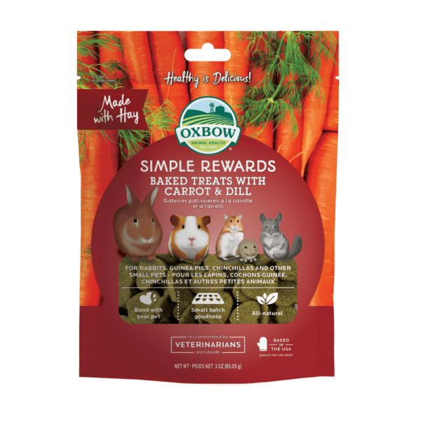Oxbow Simple Rewards - Carotte et Aneth - Gâteries pour Rongeurs
