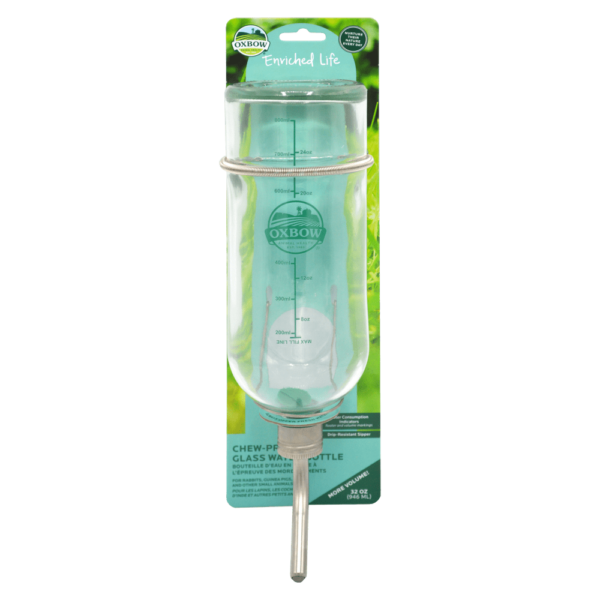 *OXBOW Bouteille d'Eau en Vitre 946ml pour Rongeur