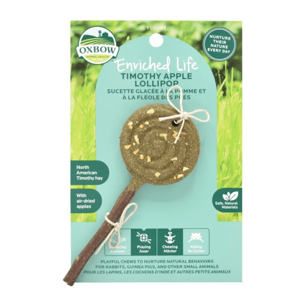 Oxbow Enriched Life - Sucette aux Pommes - Jouet à Mâcher pour Rongeurs