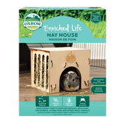 Oxbow Enriched Life - Maison à Foin en Bois - Cachette pour Rongeurs