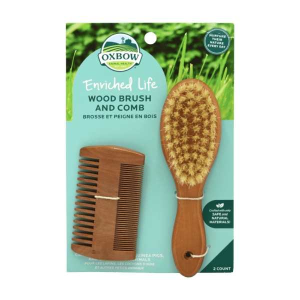 *OXBOW Brosse & Peigne en Bois pour Rongeur