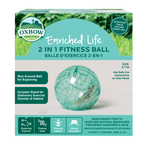 OXBOW Jouet Rongeur Jeu Exercise Balle 2 en 1