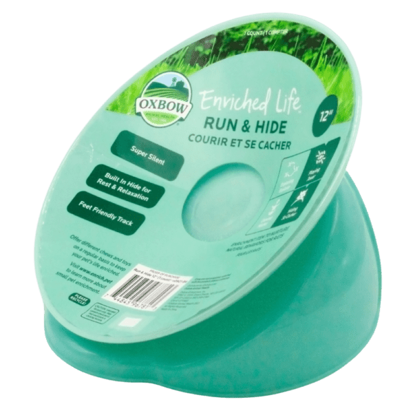 Oxbow Enriched Life - Roue d'Exercice Silencieuse Run & Hide - Roue d'Exercice pour Rongeurs