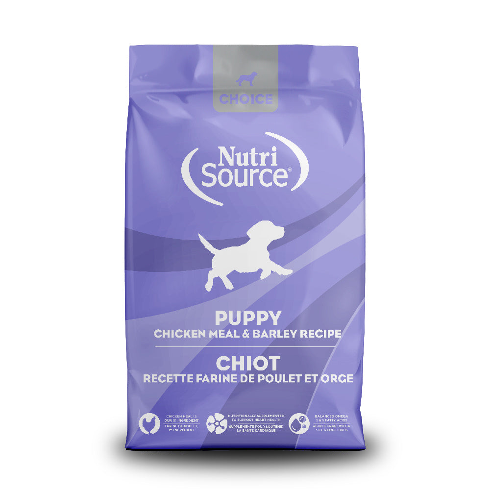 NutriSource Choice - Chiot Poulet et Orge - Nourriture Sèche pour Chiens