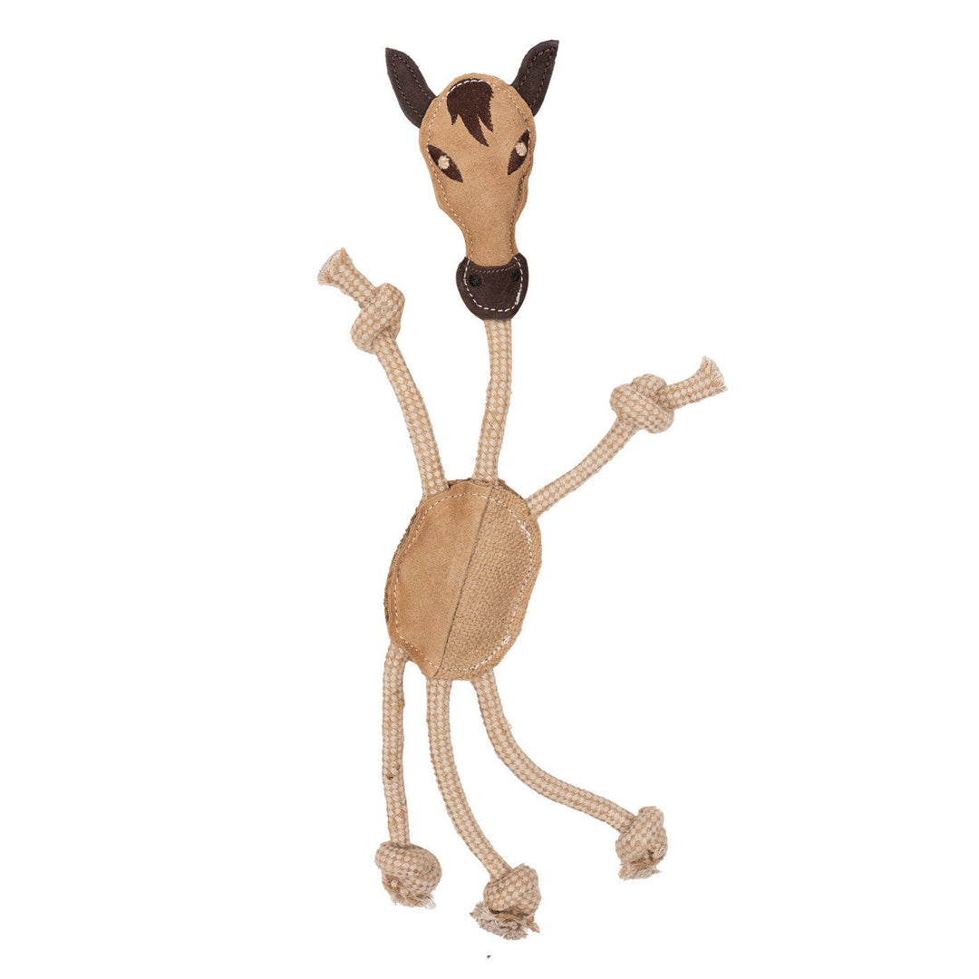 Shedrow K9- Jouet Cheval en Jute et Corde pour Chiens, 13"