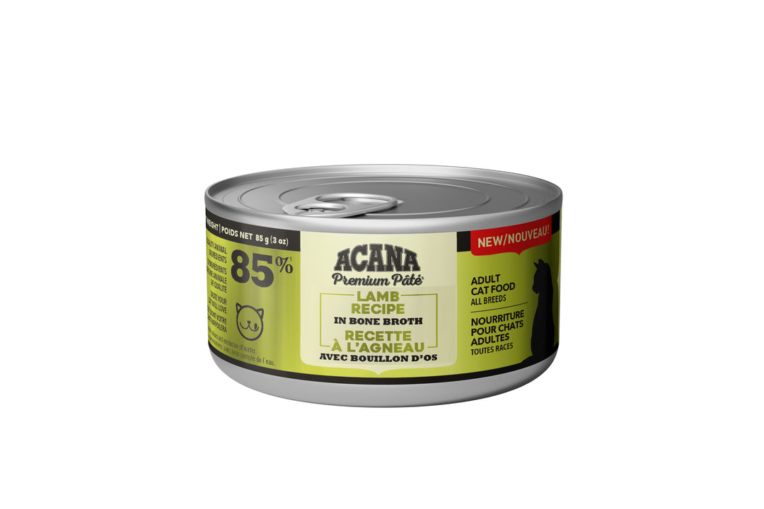 Acana Premium - Chat Pâté d'Agneau avec Bouillon d'Os - Nourriture Humide pour Chats
