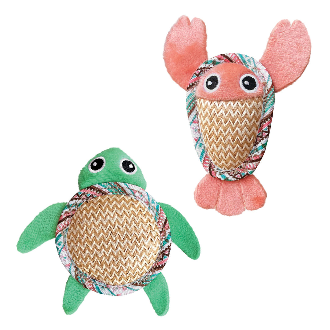 Kong - Tropics Pals - Jouet pour Chats, Paquet de 2