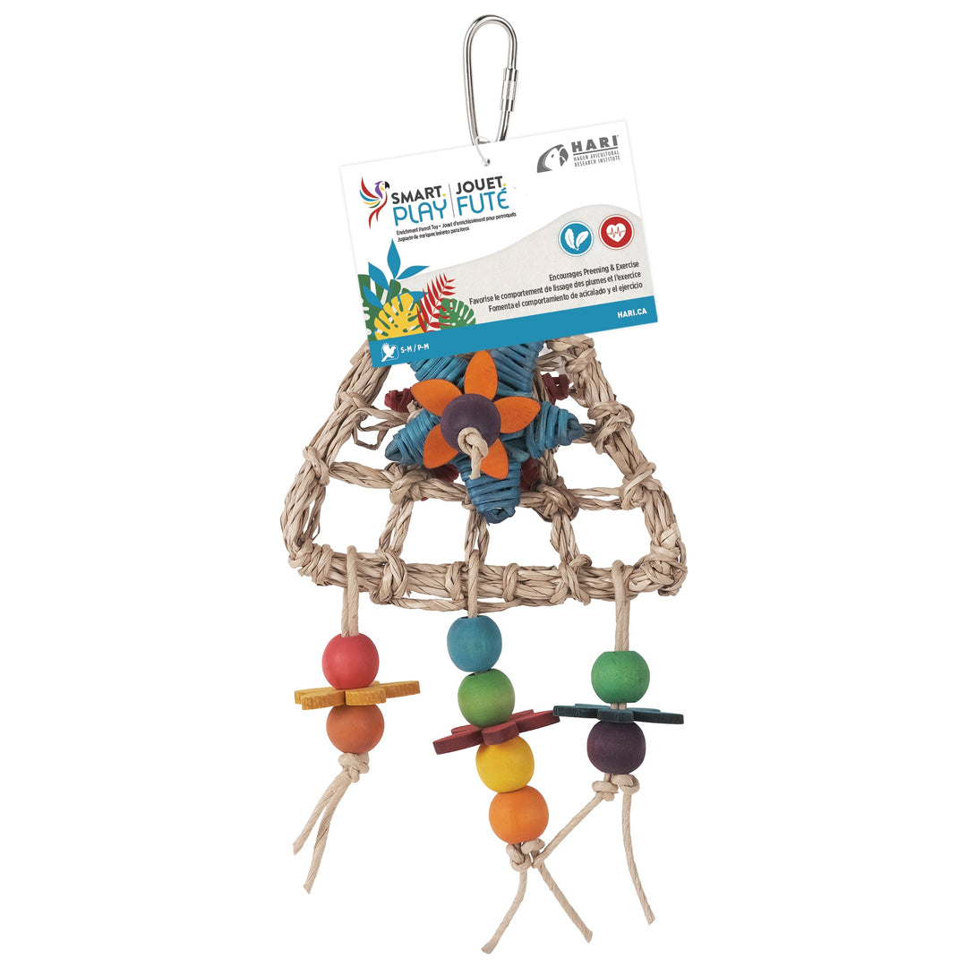 Hari Smart Play - Cerf-Volant Fleuri - Jouet pour Oiseaux