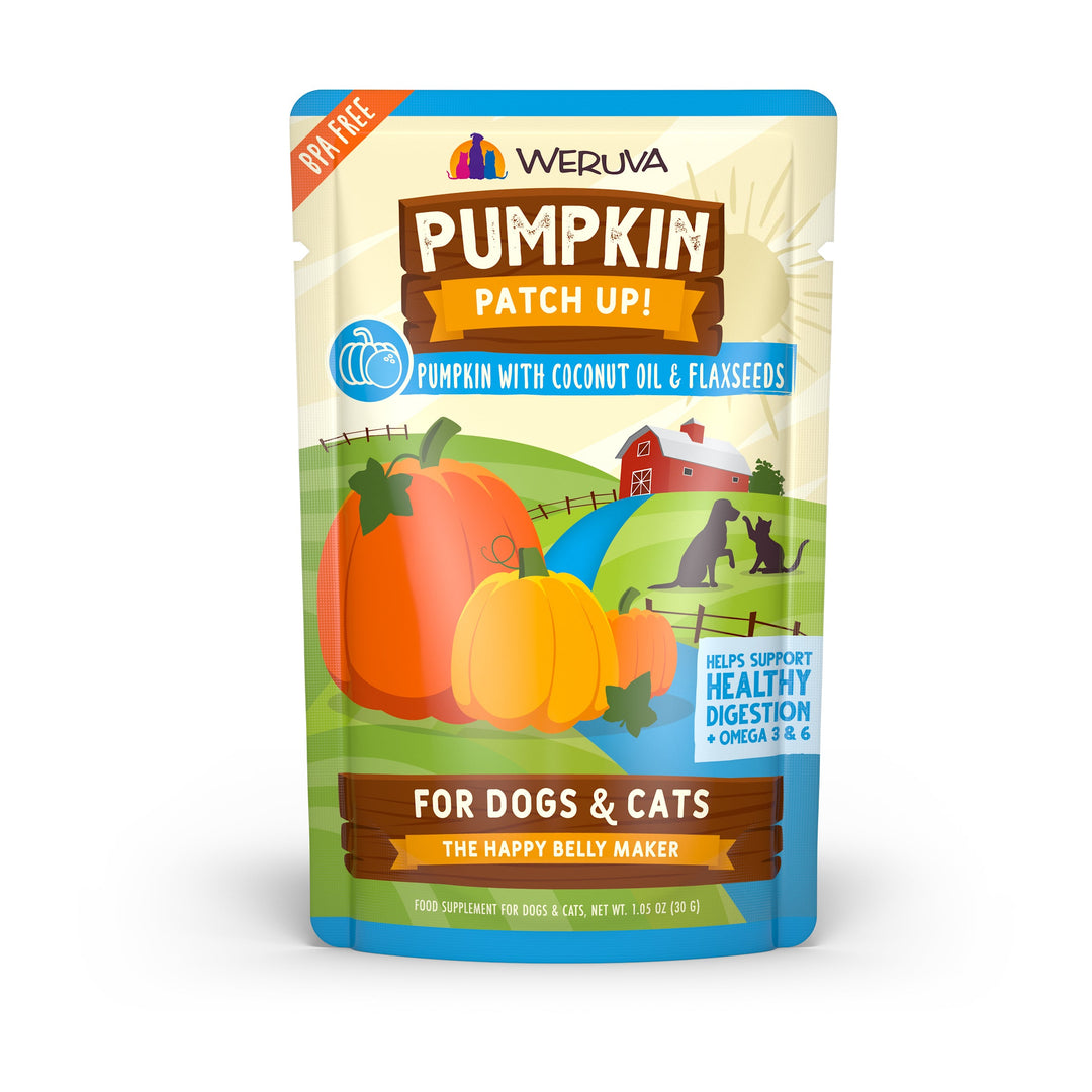 Weruva Patch Up! - Chien Purée de Citrouille avec Huile de Coco et Graines de Lin - Complément Alimentaire pour Chiens et Chats