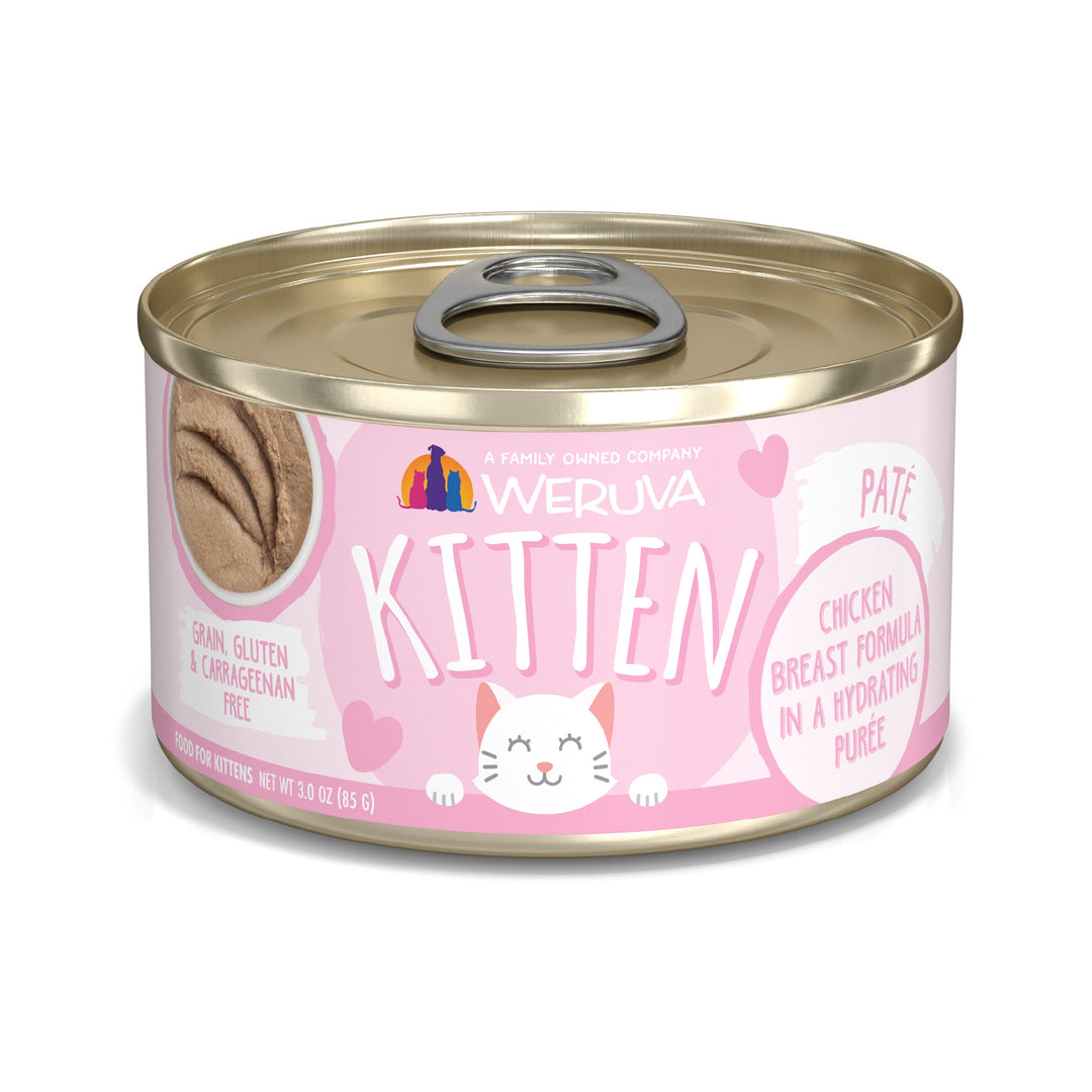 Weruva Classic - Pâté de Poitrine de Poulet dans une Purée Hydratante - Nourriture Humide Sans Grains pour Chatons
