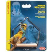 LW Balançoire en Bois S pour Oiseaux