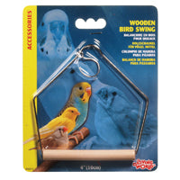 LW Balançoire en Bois M pour Oiseaux