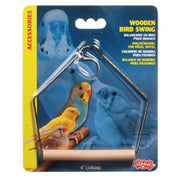 LW Balançoire en Bois M pour Oiseaux