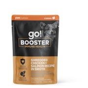 GO! BOOSTER Chien Immunitaire, Poulet & Saumon Bouillon 79g