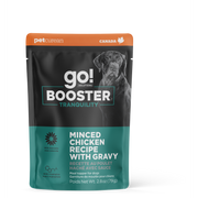 GO! BOOSTER Chien Tranquilité, Poulet Haché avec Sauce 79g