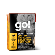 GO! SENSITIVITIES LID Chat Tetra Pak Pâté Canard SG 182g