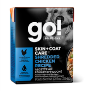 GO! Chien Peau & Pelage, Poulet Éffiloché 354g