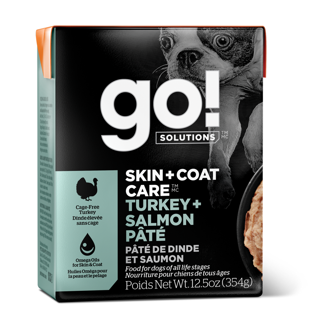 GO! Chien Peau & Pelage, Pâté Dinde & Saumon 354g