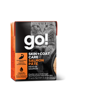 GO! Chat Tetra Pak Soins Peau & Pelage, Pâté Saumon 182g