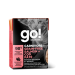 Voir l’image dans la galerie, GO! CARNIVORE Chat Tetra Pak Pâté Saumon &amp; Morue SG 182g