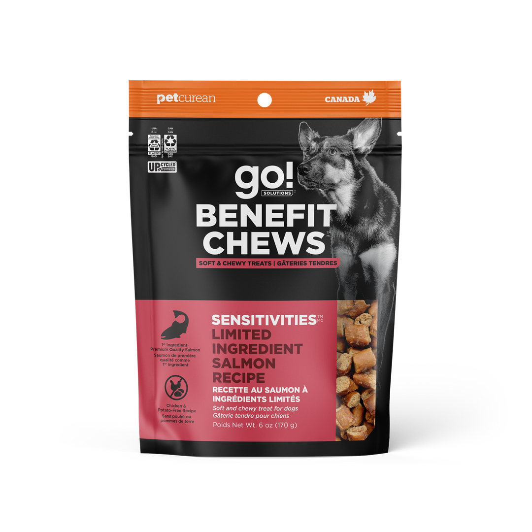 GO! SENSITIVITIES LID Gâteries Chien Saumon 170g