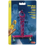 LW Porte-Millet en Grappes avec Grelots pour Oiseaux