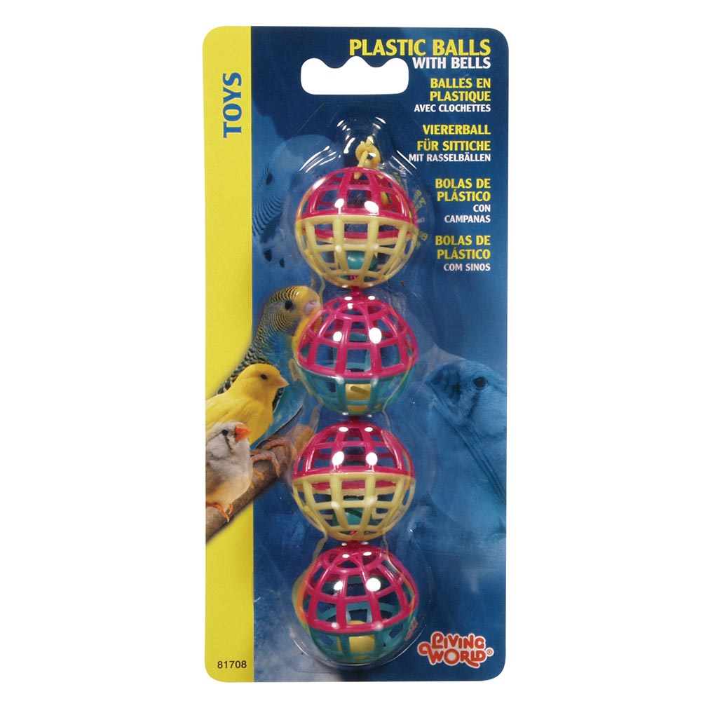 Living World - Balles avec Clochettes - Jouet pour Oiseaux
