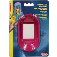 LW Baignoire Intérieure Ovale/Mirroir pour Oiseaux