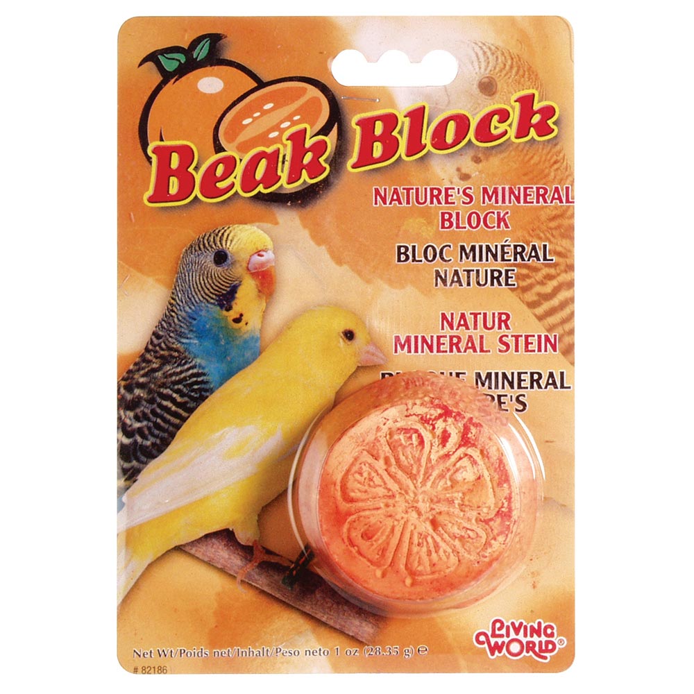 Living World - Bloc Minéral pour Petits Oiseaux - Gâteries pour Oiseaux