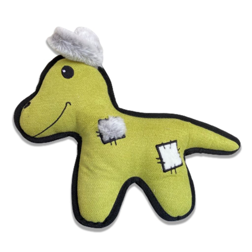 BüD'z Patchs - Jouet Dino en Peluche pour Chiens, 23 cm