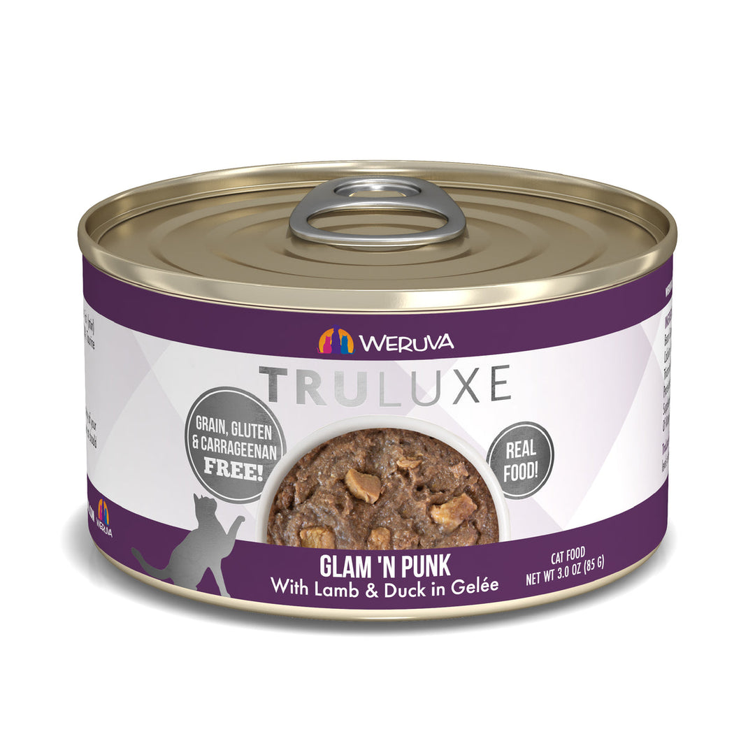 Weruva Truluxe - Glam N' Punk - Agneau et Canard en Gelée - Nourriture Humide Sans Grains pour Chats