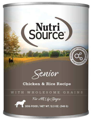 NutriSource - Chien Sénior Pâté de Poulet et Riz - Nourriture Humide pour Chiens Âgés
