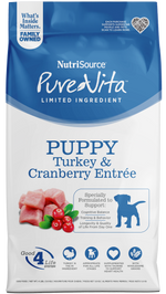 Voir l’image dans la galerie, NutriSource PureVita - Chiot Dinde et Canneberge - Nourriture Sèche à Ingrédients Limités pour Chiens