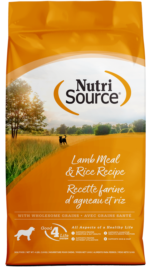 NutriSource - Chien Adulte Agneau et Riz - Nourriture Sèche pour Chiens