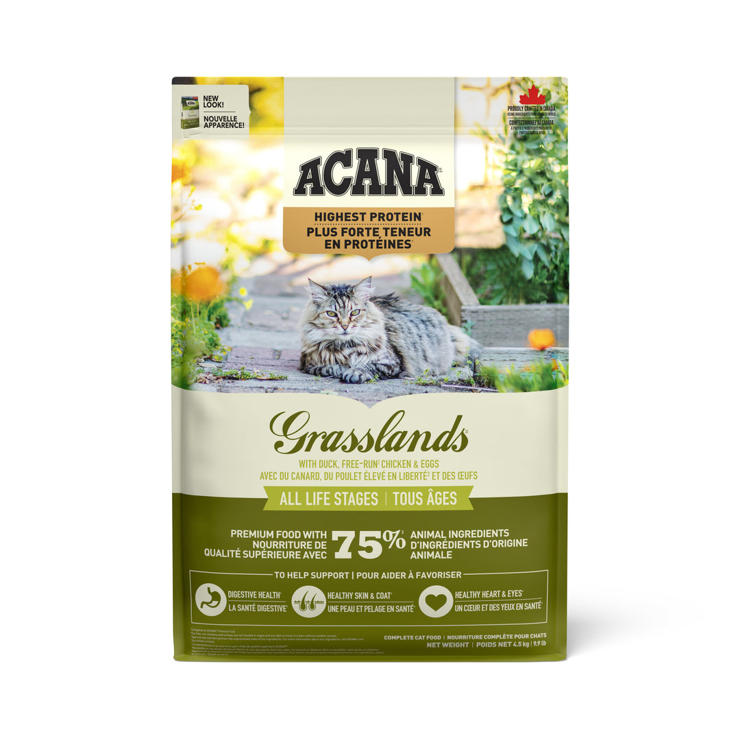 Acana Regionals - Chat Pâturages (Grasslands) - Nourriture Sèche Proteinée Sans Grains pour Chats