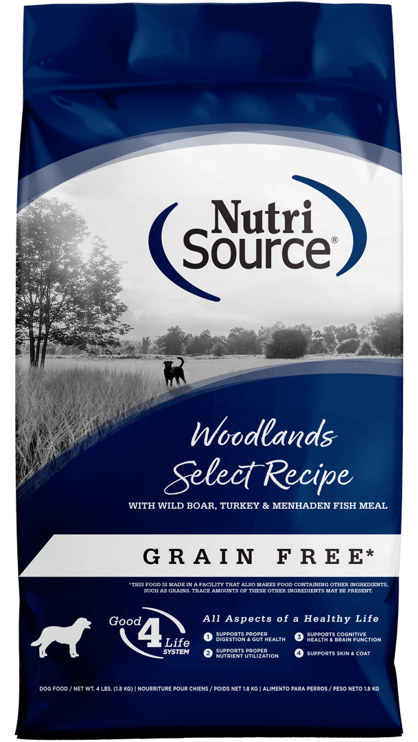 NutriSource - Chien Sanglier et Dinde - Nourriture Sèche Sans Grains pour Chiens