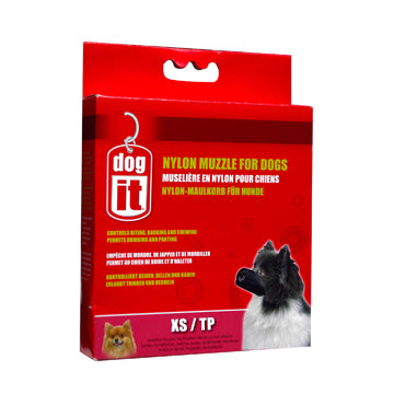 Dogit - Muselière en Nylon Noire - Muselière pour Chiens