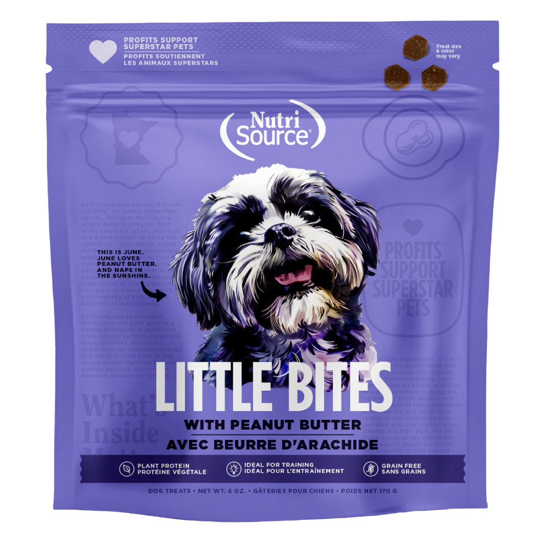 NutriSource - Petites Bouchées de Beurre d'Arachide - Gâteries d'Entraînement pour Chiens