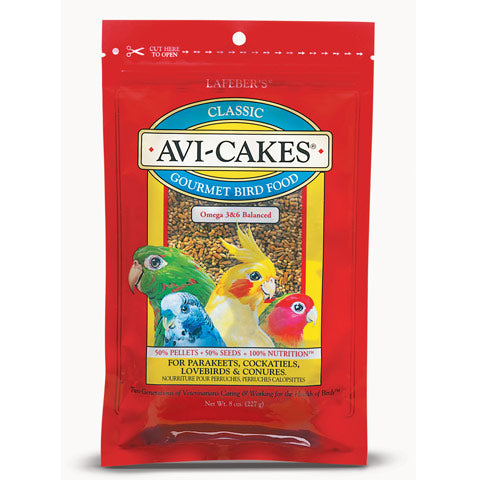 LAFEBER'S Gâteries Oiseaux Petit Bec à Crochets Classic Avi-Cakes 8oz