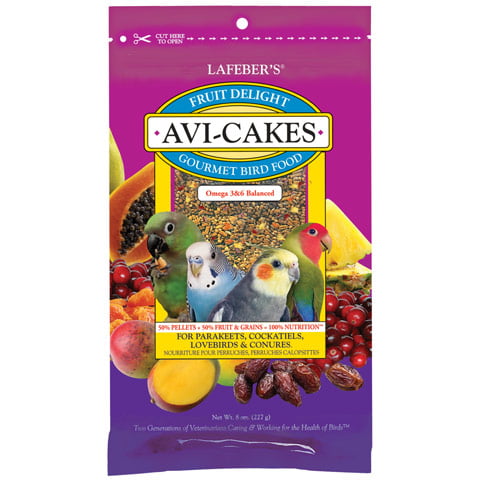 LAFEBER'S Gâteries Petits Oiseaux Fruit Delight Avi-Cakes 8oz