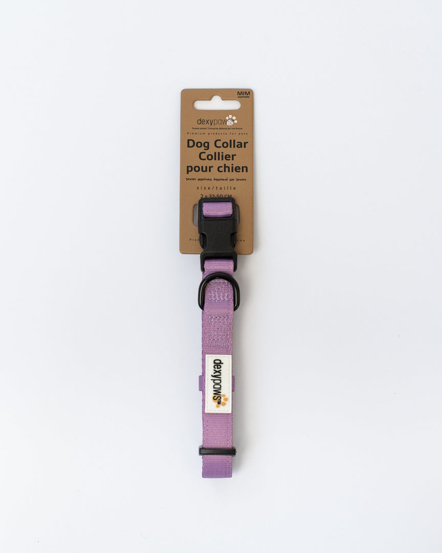 DEXYPAWS Collier Polyester L Lavandre Poudrée