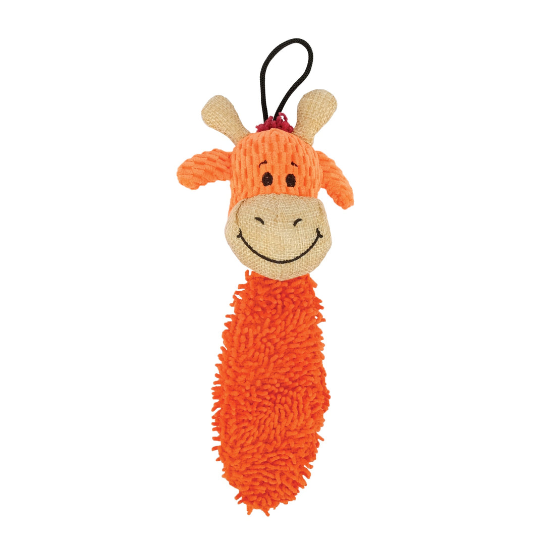 Mojo Naturals Zeus - Copains Fins, Éléphant ou Girafe 19 cm - Jouet en Peluche pour Chiens