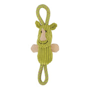 Mojo Naturals Zeus - Copains avec Cordes à Tirer 21 cm - Jouet en Peluche pour Chiens